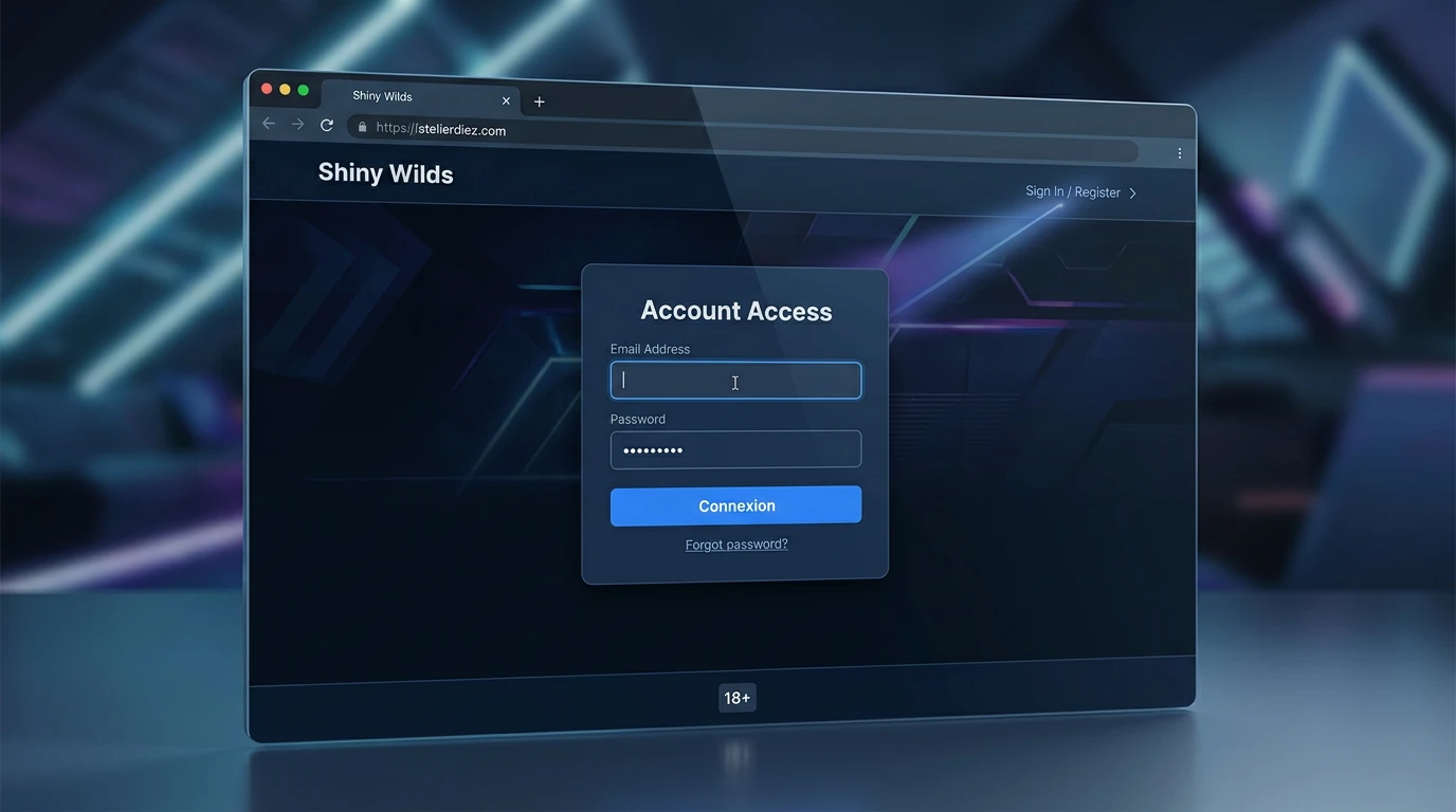 Accéder à son compte Shiny Wilds