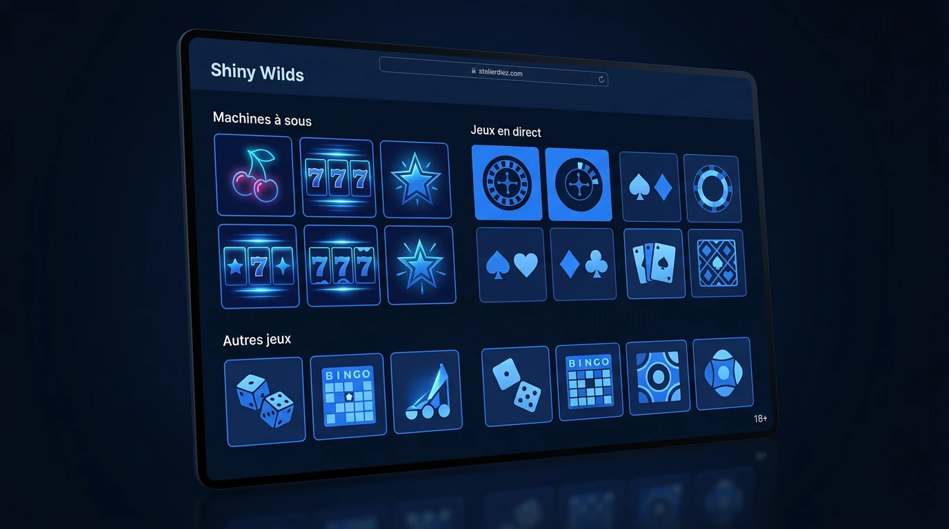 Jeux disponibles sur Shiny Wilds