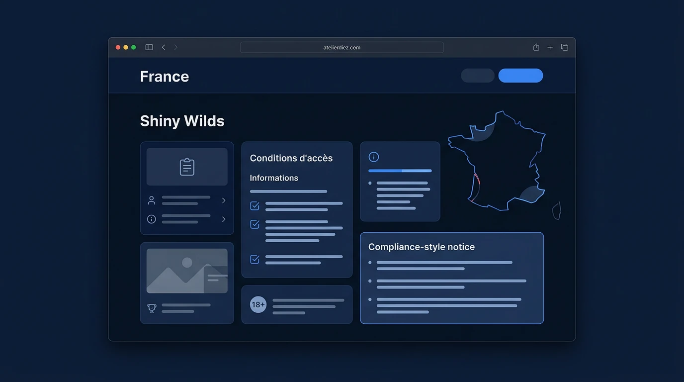 Shiny Wilds casino en France